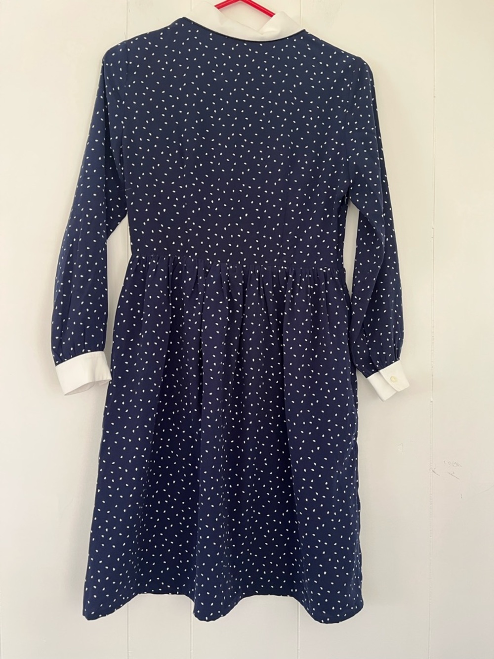 Miss Patina Bowie Long Sleeve Cat Dress Kitty Collar Size Small - Picture 5 of 14